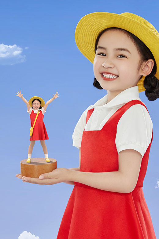 Tượng chibi 3D em bé theo yêu cầu 3DWOW