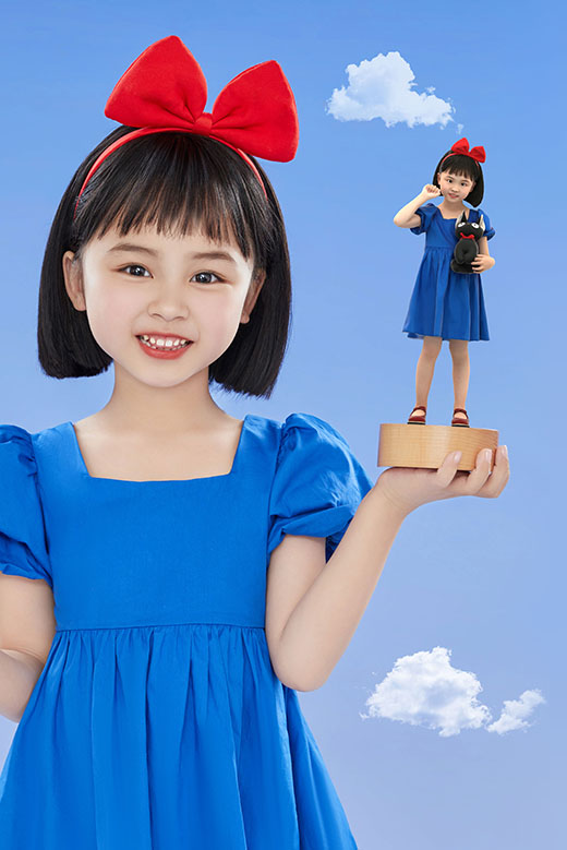 Tượng chibi 3D em bé giống mẫu 3DWOW